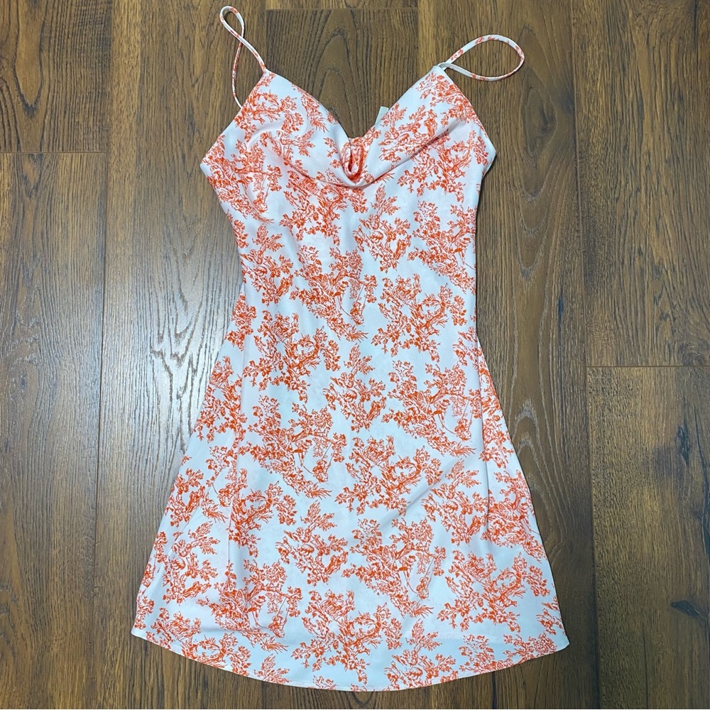 Small Satin Cowl Neck Mini Dress Urban Outfitters
